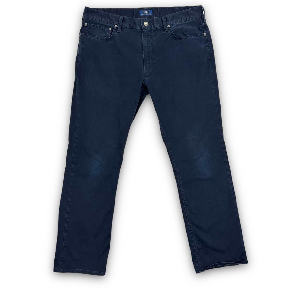 Polo Ralph Lauren Varick Slim Straight Chino Pants Dark Blue Size 36/30
